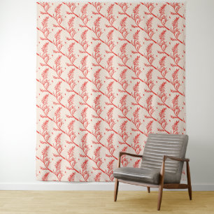 Feuilles de cèdre sur la tapisserie