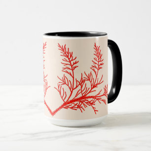 Feuilles de cèdre sur une Mug Combo (15 oz.)