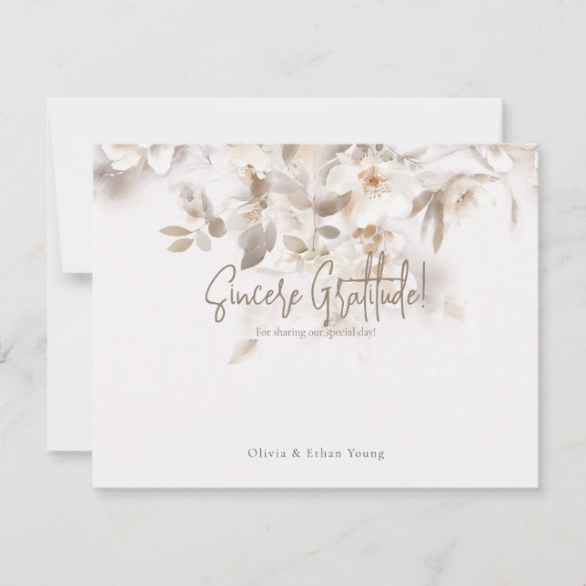 Feuilles de chute douce Merci (Devant)