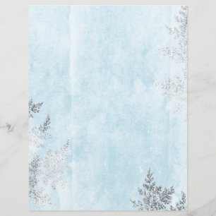 Feuilles de Faux-Foil Bleu et Argenté