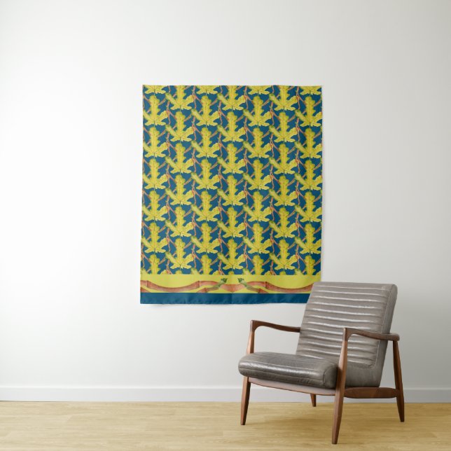 Feuilles de figues sur Tapisserie (En situation)