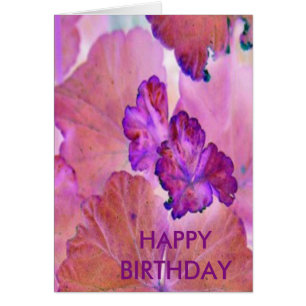 Feuilles de géranium rose