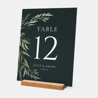Feuilles de gomme d'eucalyptus Table Nombre de ver