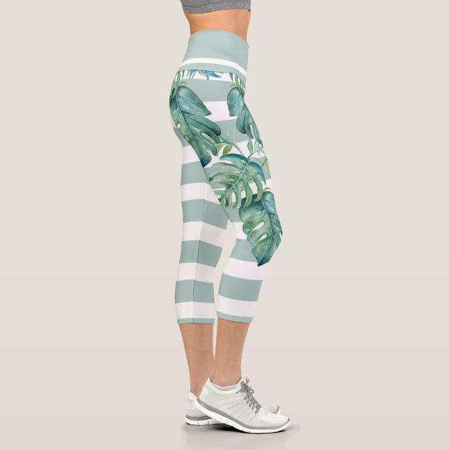 Feuilles de Monstera Leggings Tropicaux (Droite)