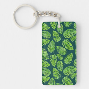 Feuilles de Monstera, motif d'aquarelle tropicale