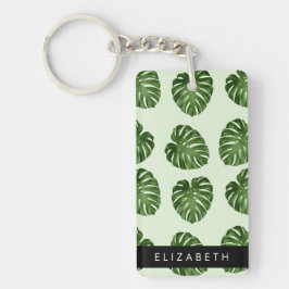 Feuilles de palme, Motif tropical, Votre nom