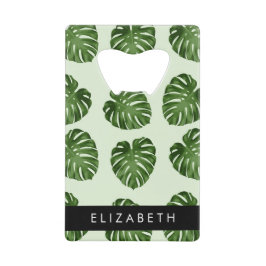 Feuilles de palme, Motif tropical, Votre nom