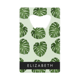 Feuilles de palme, Motif tropical, Votre nom
