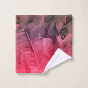 Feuilles de palmier tropicales roses lumineuses d'