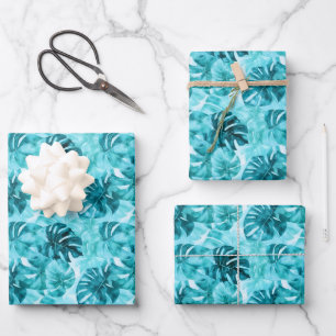 Feuilles de palmier turquoise