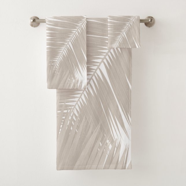 Feuilles de palmiers beiges mous #1 #tropical #wal (En situation)
