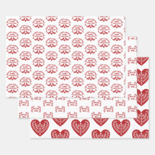 Feuilles de papier à envelopper de coordination sc