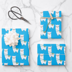 Feuilles de papier à envelopper de lama