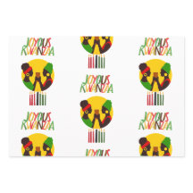 Feuilles de papier à envelopper Kwanzaa (Ensemble 