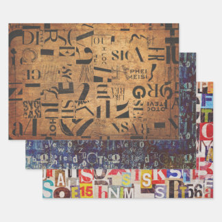 Feuilles de papier à envelopper pour découpage, co