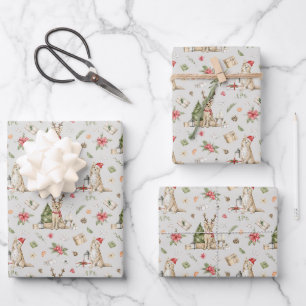 Feuilles de papier à envelopper sans fil Golden Re