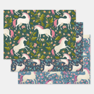 Feuilles de papier à thème Unicorn