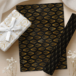 Feuilles de papier Art Déco Gold & Black Wrapper