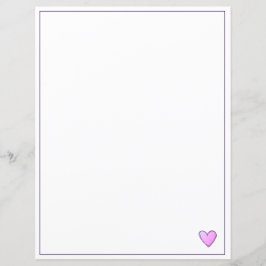 Feuilles de papier - Coeur rose Miami