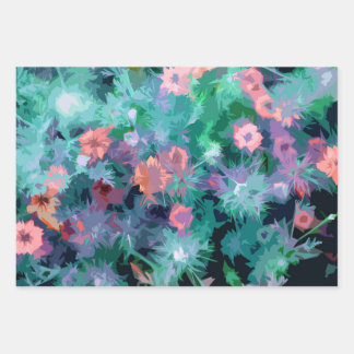 Feuilles de papier d'emballage : Collection floral