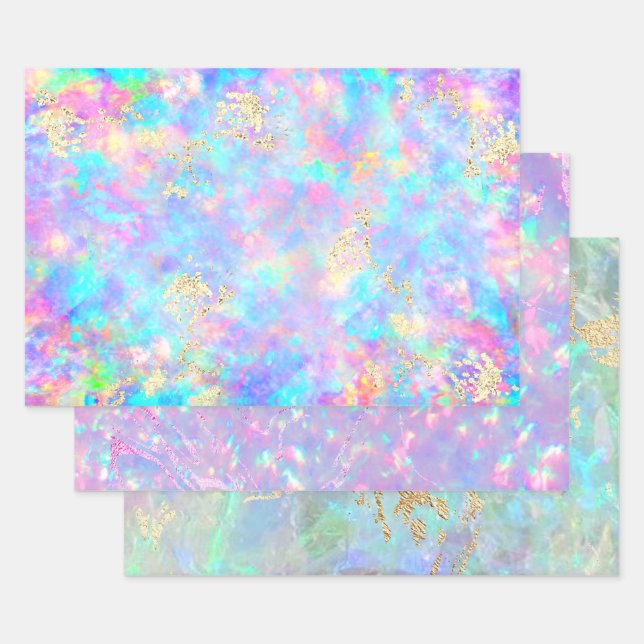 feuilles de papier d'emballage de conception de te (Lot)
