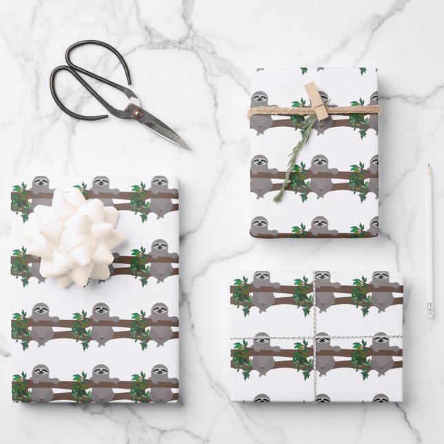 Feuilles de papier d'emballage de fentes (Recto)