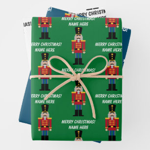 Feuilles de papier d'emballage de Noël Nutcracker