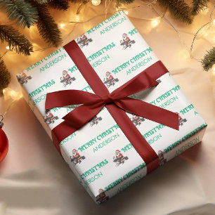 Feuilles de papier d'emballage de Père Noël person