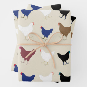 Feuilles de papier d'emballage de poulets