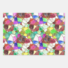 Feuilles de papier d'emballage en verre tendu
