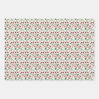 Feuilles de papier d'emballage estivales