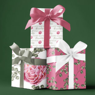 Feuilles de papier d'emballage pour anniversaire a