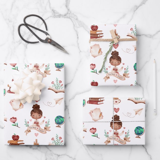 Feuilles de papier d'enrobage de l'enseignant (Recto)