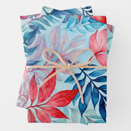 Feuilles de papier d'enveloppement coloré d'art bo