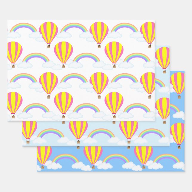 Feuilles de papier d'enveloppement de ballon à air (Lot)