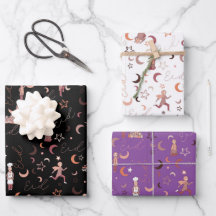 Feuilles de papier d'enveloppement de cadeaux Aïd,