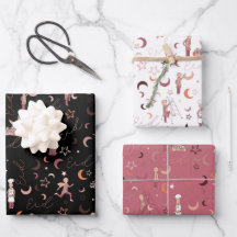Feuilles de papier d'enveloppement de cadeaux Aïd,