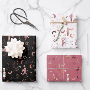 Feuilles de papier d'enveloppement de cadeaux Aïd,