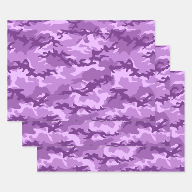 Feuilles de papier d'enveloppement de camouflage v (Lot)