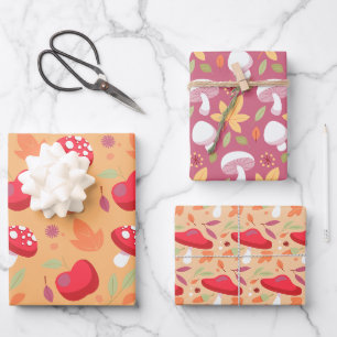 Feuilles de papier d'enveloppement de champignons 