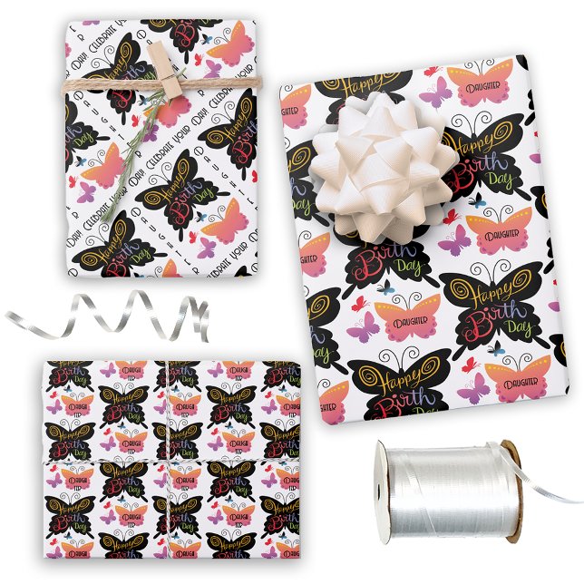 Feuilles de papier d'enveloppement de fille (Créateur téléchargé)