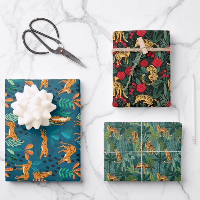 Feuilles de papier d'enveloppement de la Jungle de (Recto)