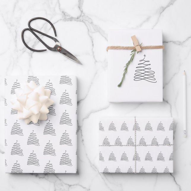 Feuilles de papier d'enveloppement de Noël (Recto)