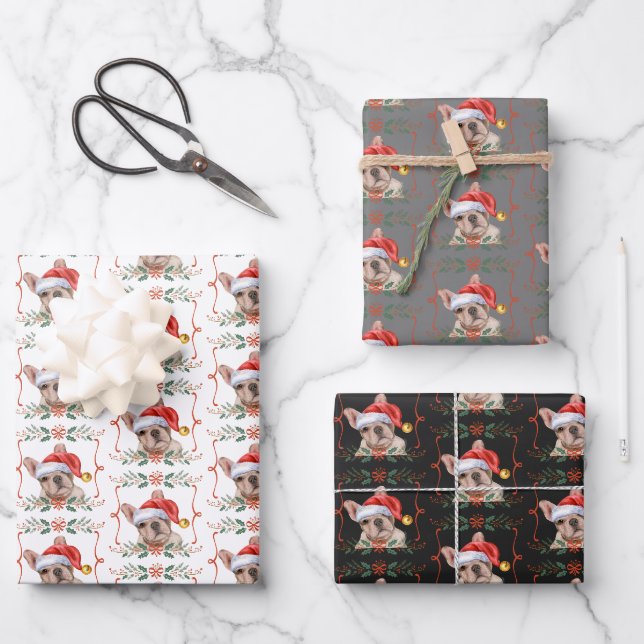 Feuilles de papier d'enveloppement de Noël (Recto)