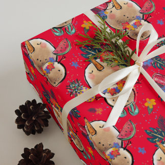 Feuilles de papier d'enveloppement de Noël des Fêt