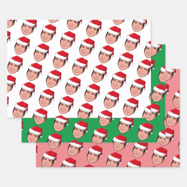Feuilles de papier d'enveloppement de Noël Ron De  (Lot)