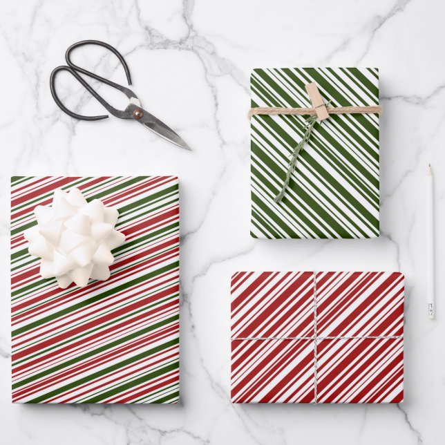 Feuilles de papier d'enveloppement de Noël rouge e (Recto)