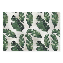 Feuilles de papier d'enveloppement de palme tropic