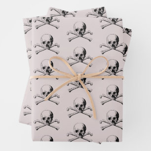 Feuilles de papier d'enveloppement de pirates pour