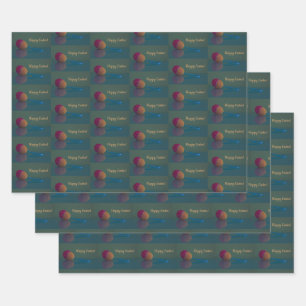 Feuilles de papier d'enveloppement d'oeufs de Pâqu